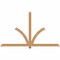 Ekena Millwork Redmond Smooth Timber Gable Bracket, Western Red Cedar, 84"W x 49"H x 1 1/2"D x 3 1/2"F, 14/12 Pitch GBW084X49X0204RED00SWR - alternate 1